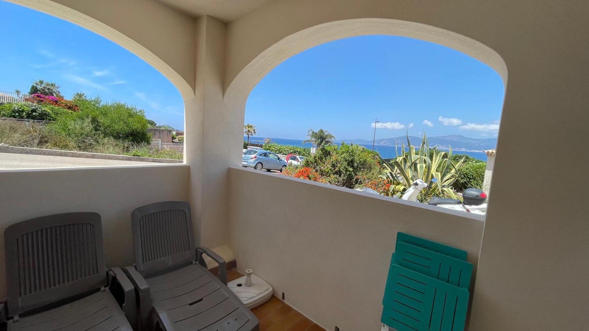Vue mer panoramique plage 30m. Porticcio Porticcio  Eksteriør bilde