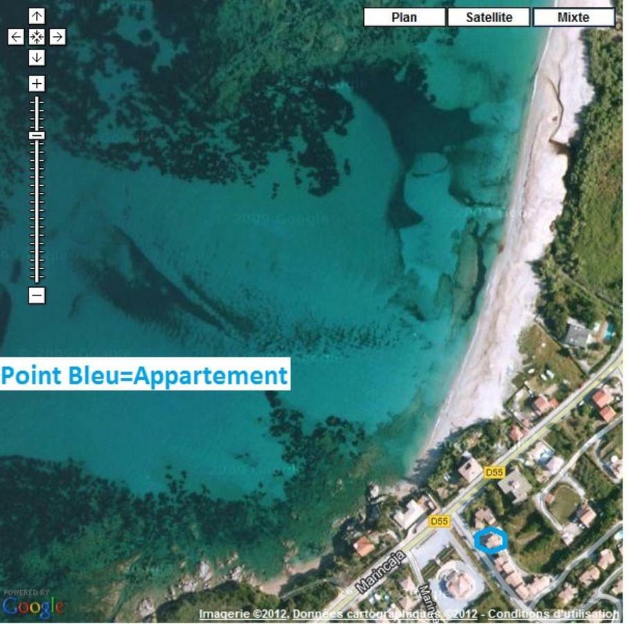 Vue mer panoramique plage 30m. Porticcio Porticcio  Eksteriør bilde